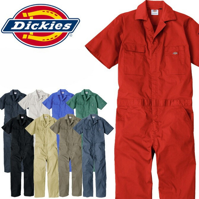 디키즈 반팔 작업 점프수트 여름 춘추 츠나기 남녀공용 D-6702