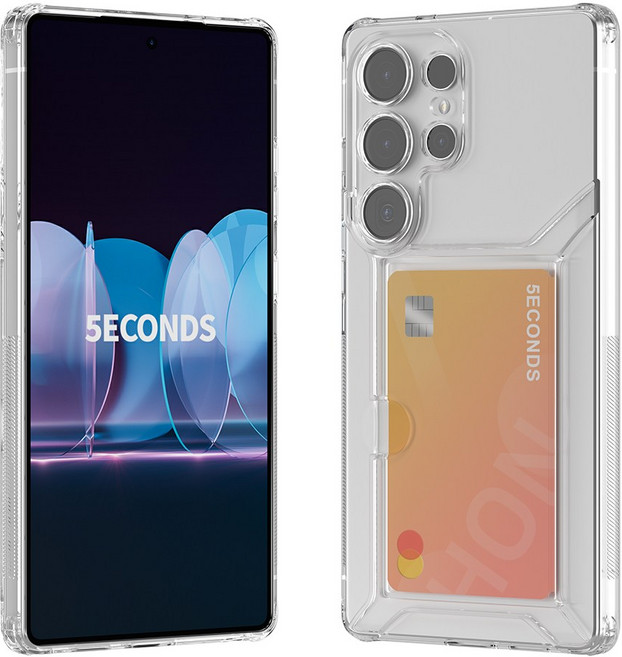 5세컨즈 라인커버 카드 수납 하드 슬림 케이스 2매 세트