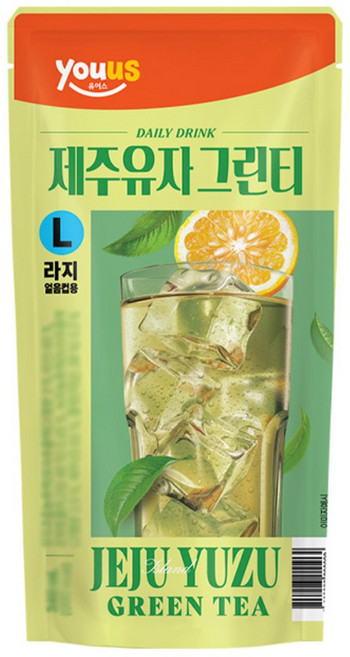라지 제주유자그린티, 16개, 340ml