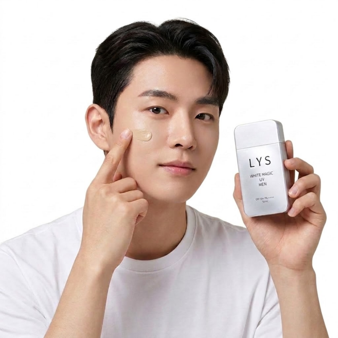 LYS 선크림 남성 올인원 BB겸용 자외선차단 톤보정 자연커버 데일리 선케어, 1개, 50ml