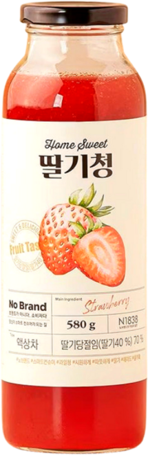 노브랜드 딸기청, 1개, 1개입, 580g
