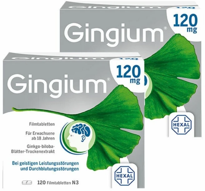 긴기움 120mg 120정 X 2박스 독일, 2개 - 쿠팡