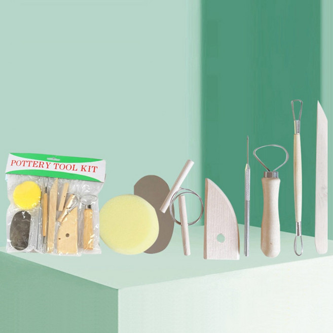 도자기 도예 도구 조소용품 도예 키트 조소용칼 헤라 스크래퍼 8종 세트