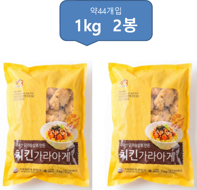 소디프비앤에프 소디프 치킨가라아게 1kg 냉동 대용량 업소용, 2개