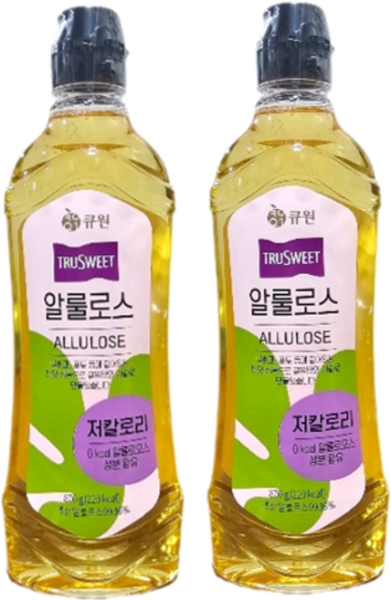 큐원 알룰로스스마트 코스트코 제로 당뇨 저칼로리 + 물티슈1매 증정, 870g, 2개