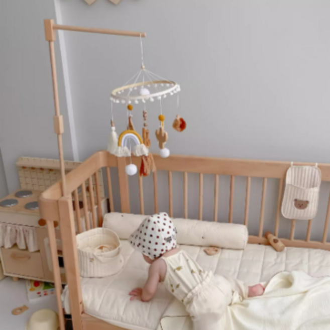 드림스윙 콧 원목 아기 침대 모빌 신생아 아기방 꾸미기 감성인테리어 모빌대, 모빌악세사리3, 1개