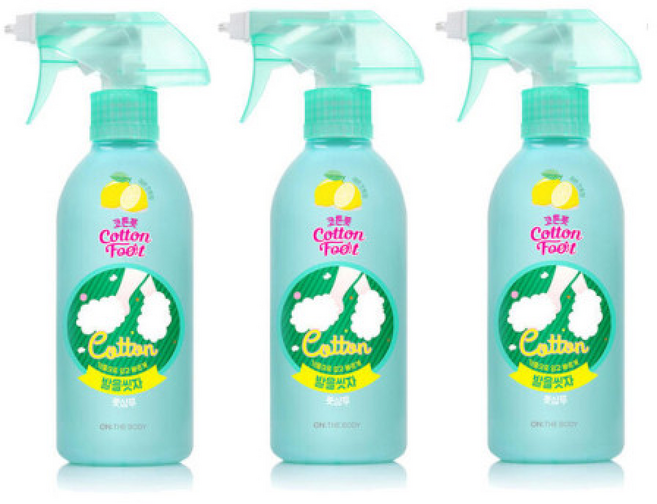 온더바디 코튼풋 발을 씻자 풋샴푸 레몬향, 3개입, 3개, 385ml