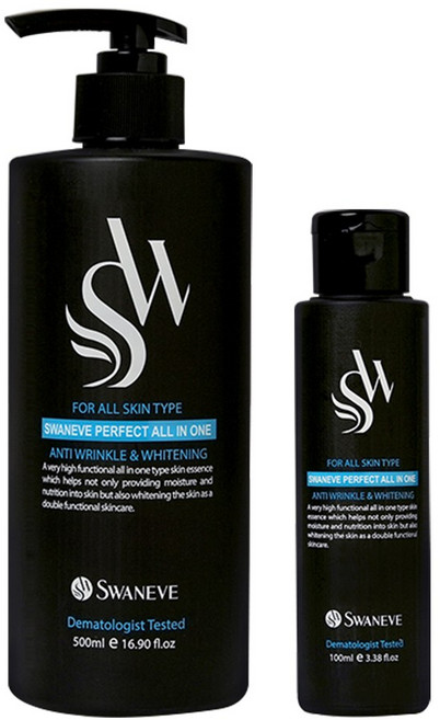 스와니브 퍼팩트 올인원 500ml 증정100ml 남성 주름개선 미백크림 스킨에센스 화장품, 1개