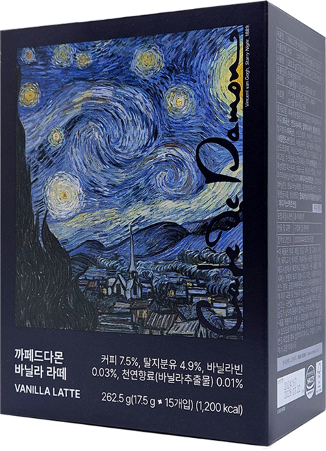 까페드다몬 암웨이 바닐라 라떼, 19g, 15개입, 1개
