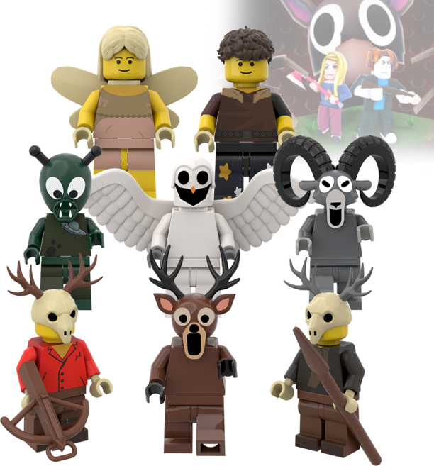 FunKKU 99일 나이트 인더 포레스트 레고호환블록 캐리터 피규어 8종 블럭세트 어린이날선물, 1세트, 1