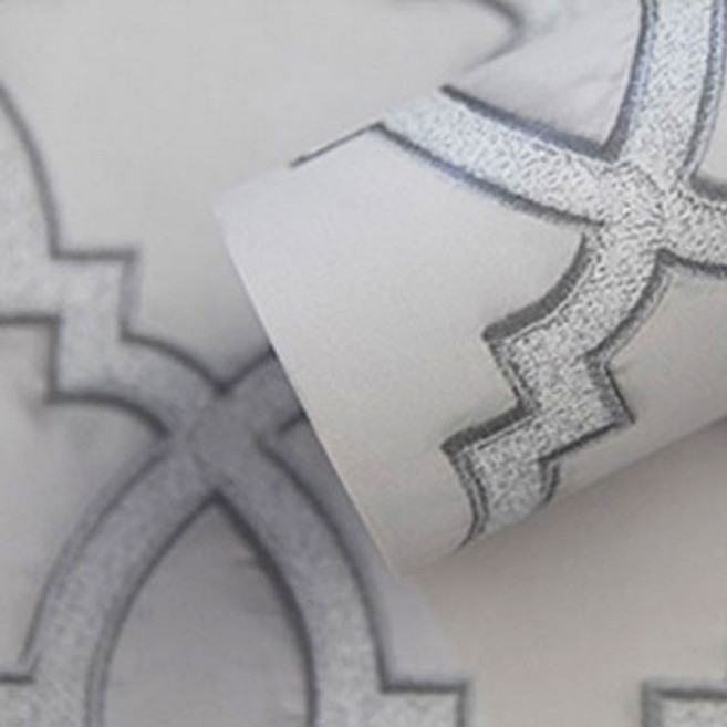 붙였다뗏다 포스트잇 접착식 스티커 셀프벽지 벽지나라 STICK08, 스티커벽지 라티스 그레이 10m