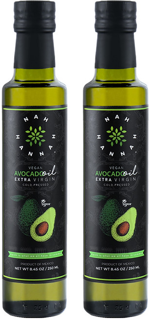 나한나 멕시코 아보카도오일 엑스트라버진 250ml 비건인증 직수입 건강오일, 2개