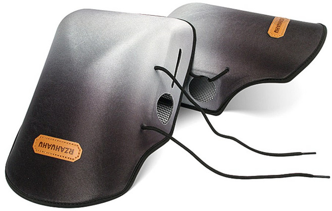 아띠꼴로 쿨 라이딩의 시작 오토바이 여름 핸들 방수 토시 커버, 투톤블랙