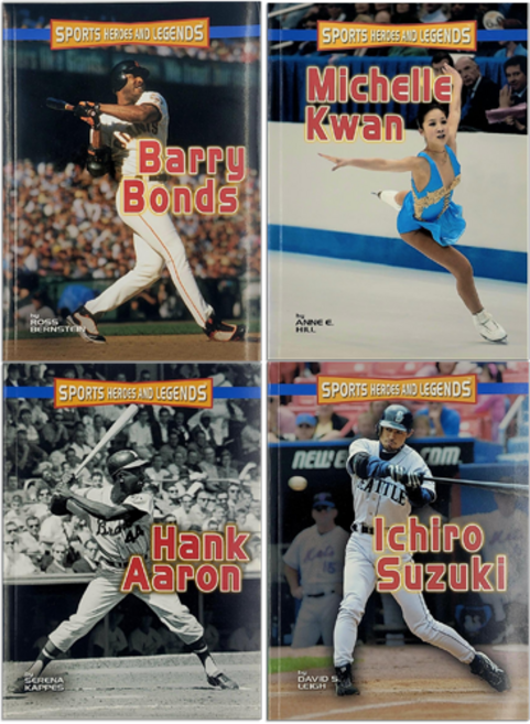 AR 6점대 7점대 Sports Heroes and Legends택1 스포츠선수 위인전 초등 영어논픽션 AR도서원서 야구 미셸콴, Ichiro Suzuki