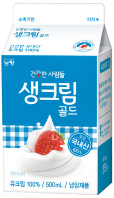 남양 생크림 골드 500ml 동물성 유지방 38% 함유 [아이스박스포함], 1ml, 1개
