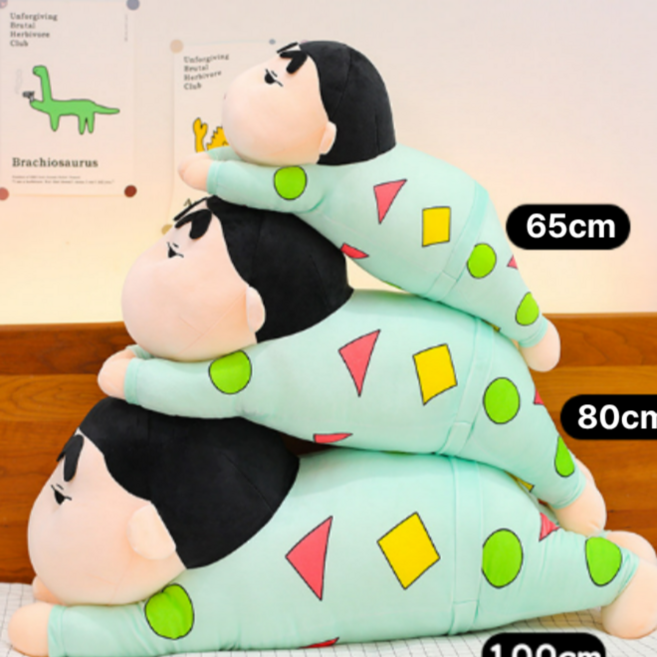 짱구인형 귀여운 모찌 애착 바디 쿠션 100cm, 신짱 파자마 인형, 65cm (인기), 1개