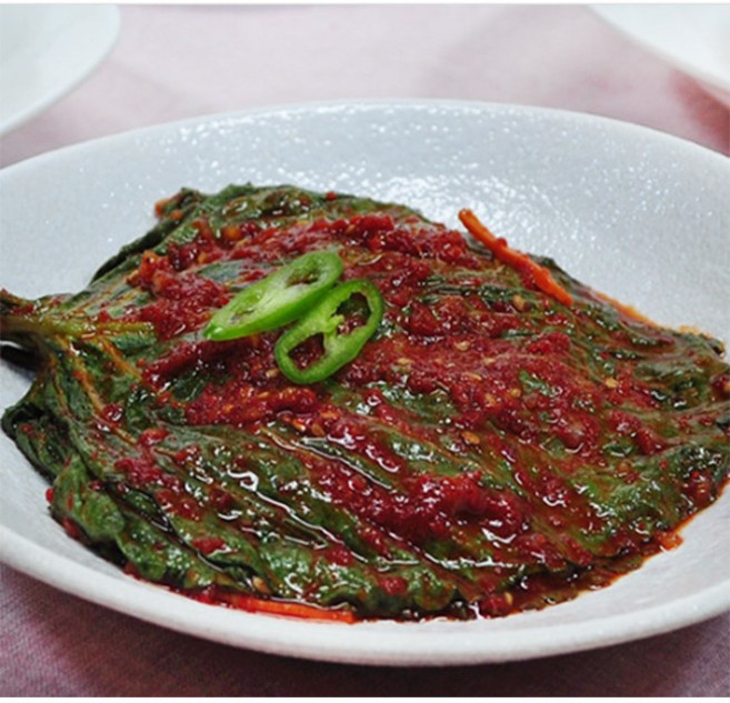 [참가득공식몰]참가득 국산 깻잎김치 450g / 짜지 않고 향긋한 깻잎김치, 1개