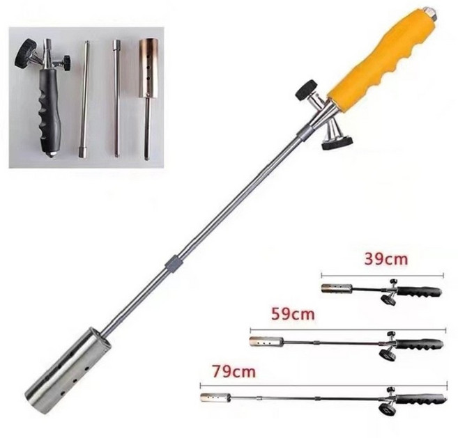 바베큐 토치 캠핑 부탄가스 자동 조리용 휴대용 미니 가스 BBQ 숯 원목 요리용 불맛 도구, 1개