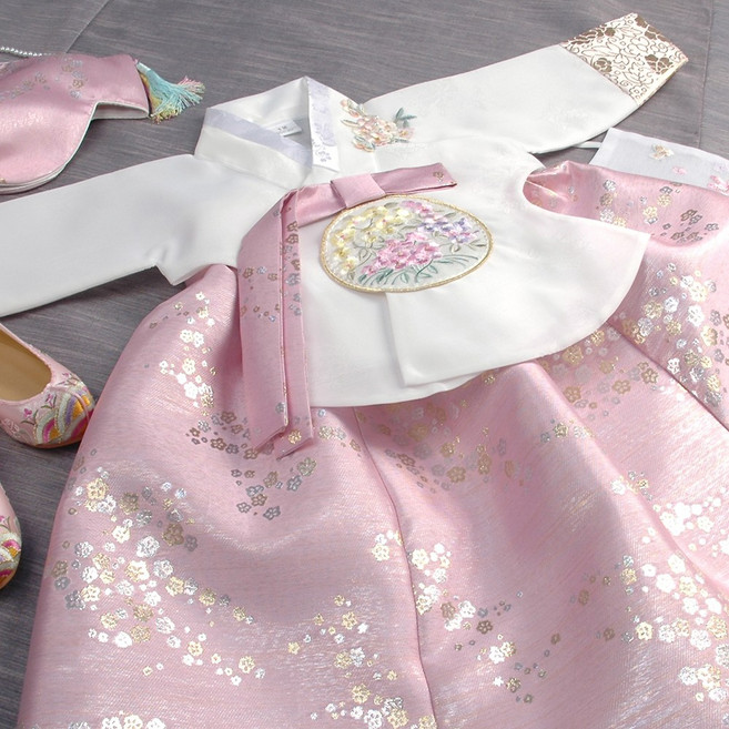 [럭셔리한복] 294.매화당의(여) _ (01호~13호) 아동한복 여아한복 돌한복 유아 아이한복 물실크원단 자수패치 당의 저고리 전통 스타일