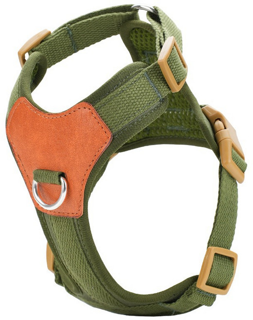 펫가드 강아지 하네스 애견 가슴줄 소형 중대형 산책용, 그린