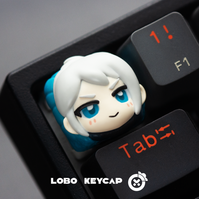LOBO KEYCAP 台灣 VALORANT 瓦羅蘭特 捷風 3D 立體鍵帽, 1個, 【无畏契约系列】皮蛋