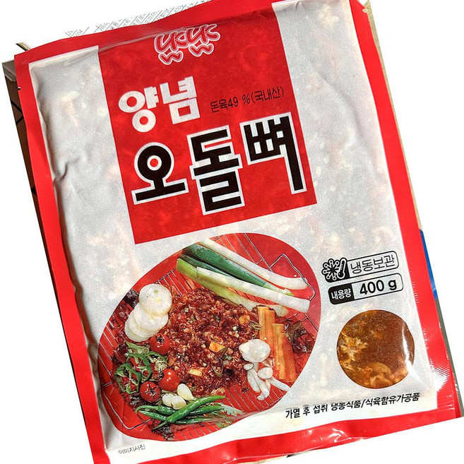 양념오돌뼈 냠냠 냉동 400g X30 업소용, 30개