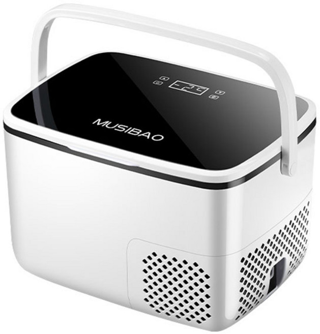 MUSIBAO迷你冷藏箱 便攜式車載冰箱 快速製冷 多功能保鮮 節能省電, 黑白色, 18L冷凍冷藏家用橋車貨車三用數控壓縮機
