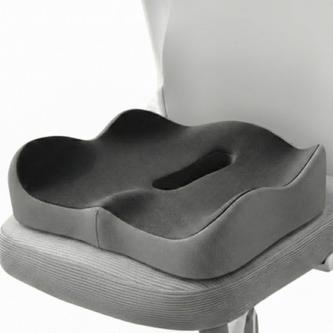 스너링 3D 메모리폼 자세교정 방석, 그레이