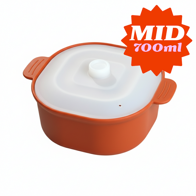 소노리떼 귀엽고 깜직한 국산 실리콘 계란찜기 사각 중형, 1개, 캐러멜