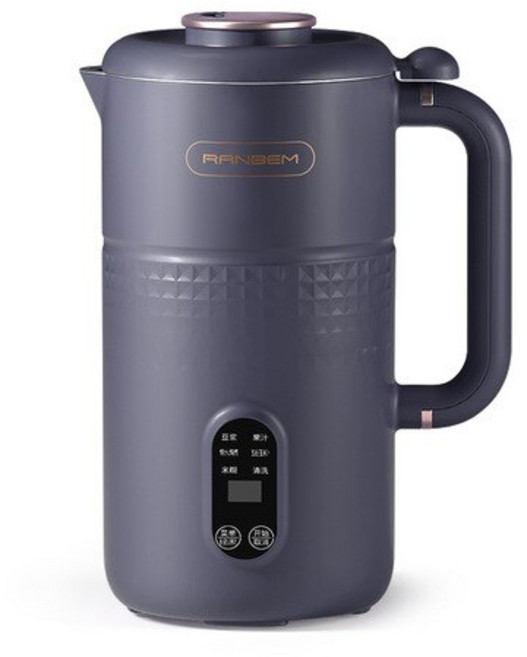 휴대성이 편리한 죽제조기 휴대용 다기능 아침 식사 보조 식품 두유 메이커 600ml 가열 컵, Blue_EU