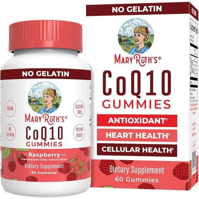 메리루스 코큐텐 코엔자임Q10 120mg 구미젤리 CoQ10 Gummies 라즈베리 60개, 1개 - 쿠팡