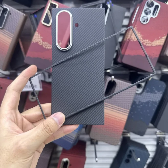 삼성 갤럭시 Z Fold5 카본 커버 아라미드 용 Magsafe 마그네틱 카본 케이스