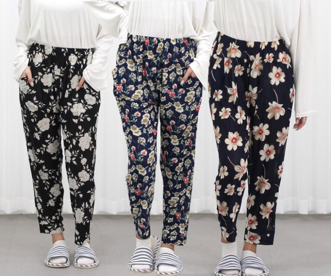 2023/9부 아이스바지 시원한바지 쿨링팬츠 밴딩벤츠 편한바지 고무줄바지