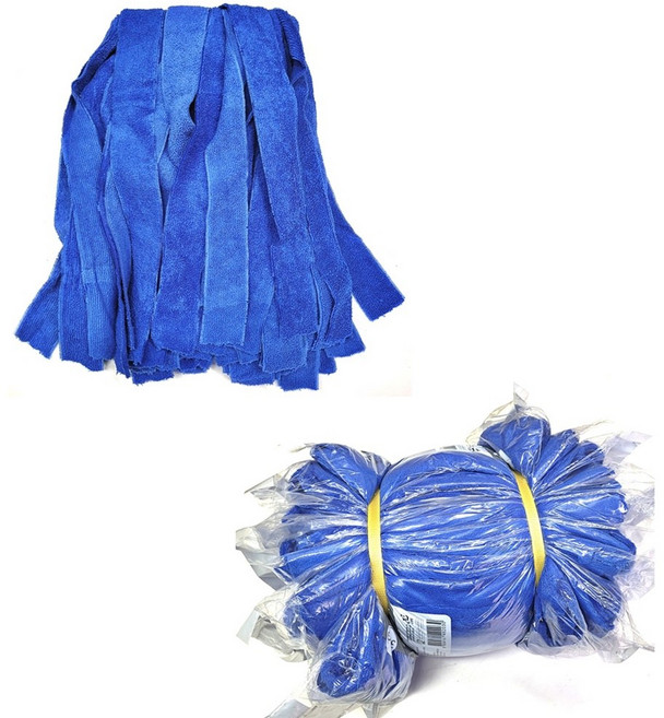 극세사마포 밀대걸레 리필 10개, 블루