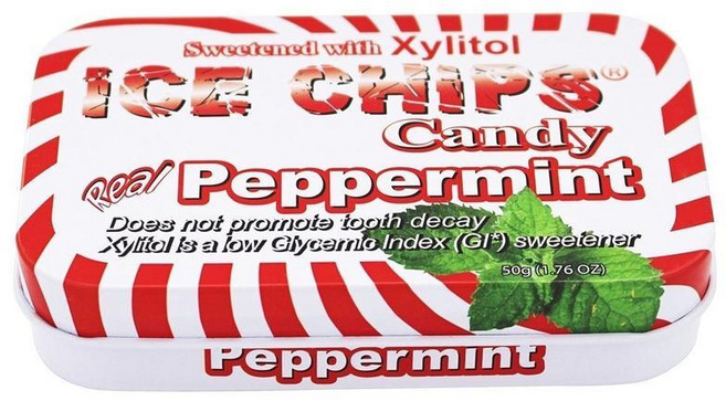 아이스 칩스 자일리톨 캔디 페퍼민트 6통, 6개