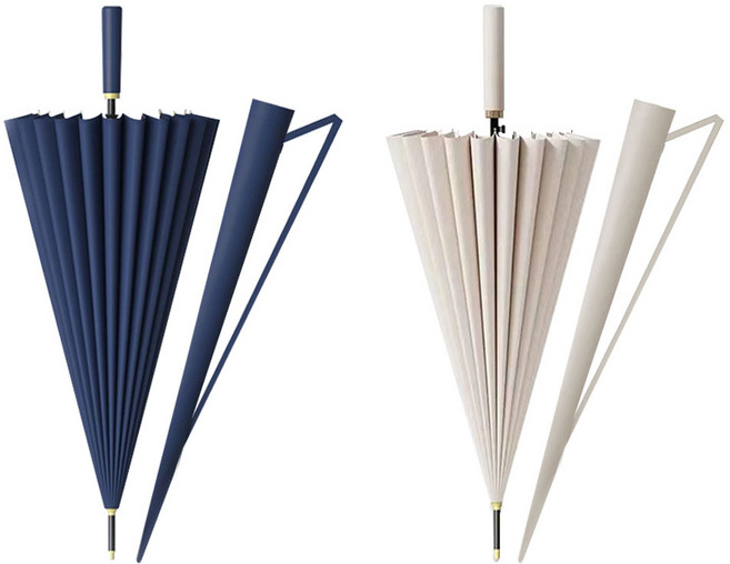 로에드 1+1 튼튼한 대형 장우산 태풍 골프 우산 커버 포함