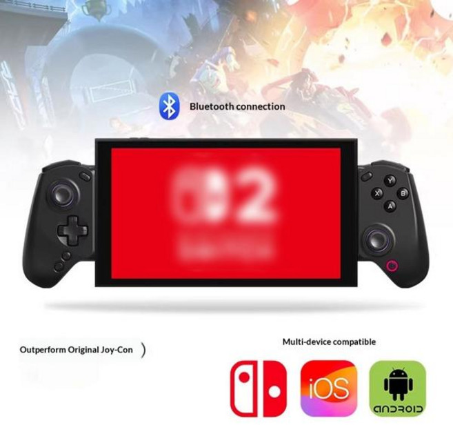 Abxylute S8 스트레칭 게임 컨트롤러 태블릿 게임 컨트롤러 안드로이드 Ios 블루투스 모바일 스트리밍 시뮬레이터 클라우드, [02] black