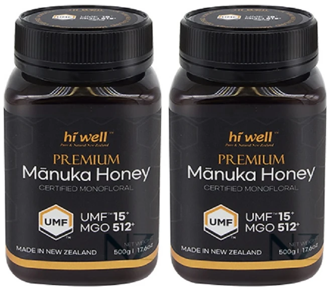 하이웰 프리미엄 마누카꿀 뉴질랜드 마누카허니 UMF15+/MGO 512+ 모노플로랄, 2개, 500g - 쿠팡