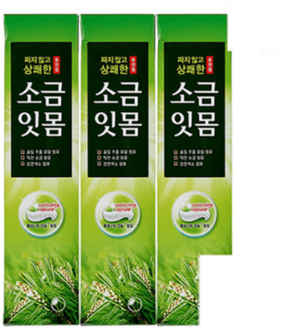 아모레퍼시픽 메디안 송천염치약 120x3입 4세트 (총 12개) 잇몸 구내염 좋은 고급 입냄새 치아 시린 이빨 케어 치석 제거 구취 개선 구강 건강