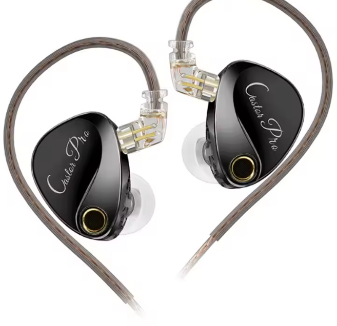 KZ Castor PRO Improved Bass 캐스터 프로 다이나믹 인이어 이어폰 하이엔드 튜닝 이어폰 Hfi 음질 베이스 헤드셋에 대한 새로운 벤치 마크 2DD, Grey 3.5MM NO MIC