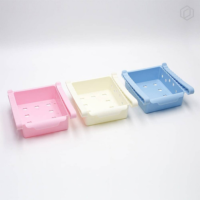 [루아르셀] 냉장고 정리 트레이 슬라이딩 선반 공간활용수납