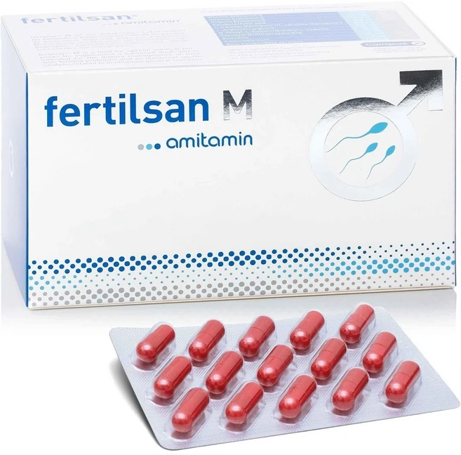 amitamin Fertilsan M 90캡슐 약국 품질 고용량 13가지 미량 영양소 남성의 생식 능력과 자녀를 원하는 당신의 정자 생산을 지원 비건, 1개, 90정 - 쿠팡