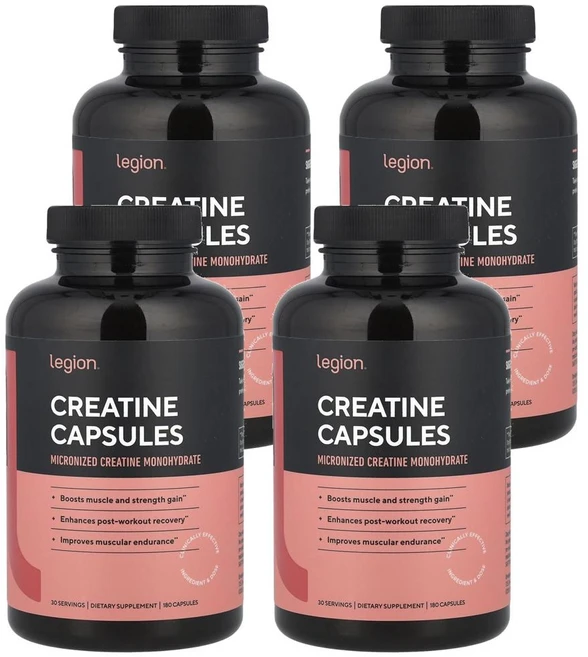 리전 애슬레틱스 크레아틴 833 mg Legion Athletics Creatine 180정, 4개 - 쿠팡