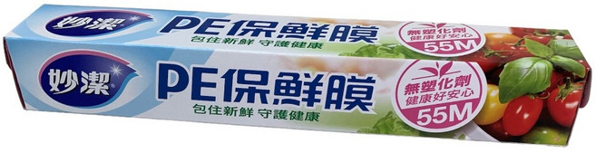 妙潔 PE 保鮮膜 20M*30cm / 55M*30cm, 1個, 55M