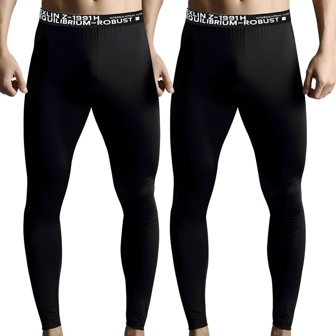 인따르시아 남자 레깅스 기모 타이즈 9부 2개