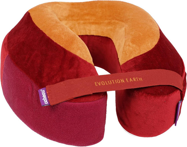 여행용 카보 베스트 넥 베개 에볼루션 어스 360 머리 목 턱 지지 기능 지속 가능한 메모리 폼 불