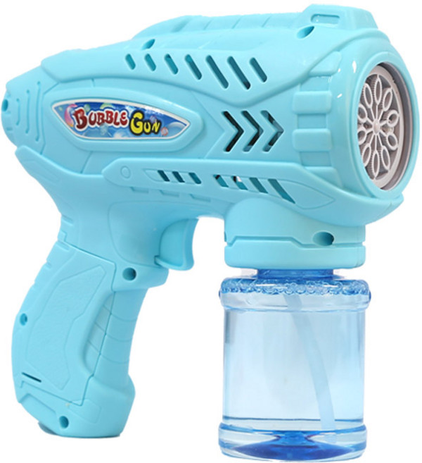 12구 파워 비눗방울 자동 버블건, 블루, 1개