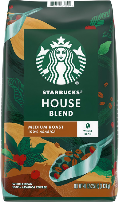 스타벅스 하우스 블렌드 원두, 홀빈(분쇄안함), 1.13kg, 1개