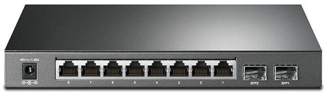 TP-Link 스위칭 허브 PoE 2x SFP 8포트 기가비트 스마트 스위치 5년 보증 T1500G-10PS, 상세페이지 참조