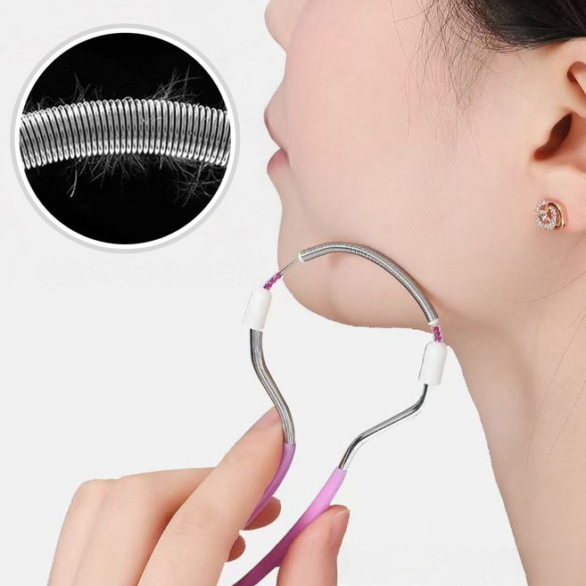 미즈코스 실면도 스프링 잔털 제모기 얼굴 솜털 제거 모근 제거기, 1type, 1type